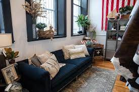 Feel right at home in this chic blue sofa with yellow throw pillows. Buy Throw Pillows For Dark Blue Couch Up To 66 Off