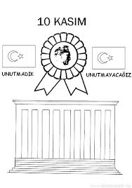 10 Kasim Etkinligi Kalibi Okul Alfabe Boyama Sayfalari Boyama Sayfalari