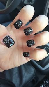 Black And Silver Glitter Acrylic Nails Black And Silver Sparkly Acrylics Silver Nails Sparkly Acrylic Nails Black Acrylic Nails