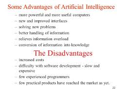 what are the advantages and disadvantages of artificial