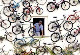 Bikes On A Wall Bicycle Shop Facade Store Fronts