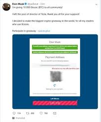 Bitcoin is not a person or a group of persons. An Elon Musk Bitcoin Scam Takes Over Twitter S Ads The Vpn Guru