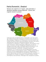Vocea romaniei 4 noiembrie 2016. Harta Romaniei