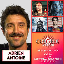 INVITÉS] Adrien Antoine rejoint les Avengers de Cosgeek 6ème édition !  🦸‍♂️ Mesdames et messieurs, après le génie Richard Darbois et la reine des  pirates Stéphane Excoffier, une nouvelle icône débarque à