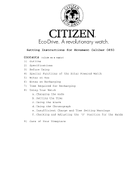 To return to the previous day, set the hands to any position before 23:30. Http Www Citizenwatch Global Com Support Simple Pdf 0850 Pdf