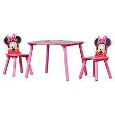 Minnie mouse comes with a table with her picture proudly displayed on it and two adorable chairs with the signature minnie mouse ears and bow. Minnie Mouse Table And Chairs Wayfair