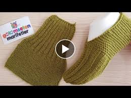 Bay Bayan Patik Modeli Yapimi Iki Sisle Patik Modelleri Patikler Orgu Tig Desenleri