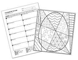 They had to use both colors in each square. Quadratic Formula Coloring Activity By All Things Algebra Tpt