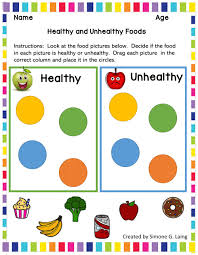 Your body needs the right fuel to grow, develop, and work properly. Healthy And Unhealthy Foods Interactive Worksheet