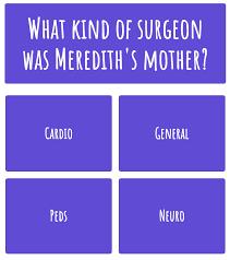 This is a very easy quiz of 10 questions about the cast and characters of grey's anatomy. Grey S Anatomy Quizzes