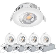 Eyeball recessed lighting, recessed light placement, recessed lighting trims, recessed can light fixtures, recessed lighting installation, sloped ceiling eyeball recessed lighting. Nickled 4 Pack 8w 3 Inches Led Eyeball Recessed Lighting Kit Dimmable Downlight Directional Adjustable Fixture Without Can And Trim 75w Replacement 3000k Warm White 800lm Etl Energy Star Approved Buy Online In Cayman Islands