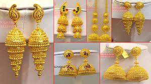 Are you looking for designer gold earrings for women? Jhumka Gold Earrings For Women Latest Design Novocom Top