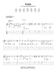 Faith Sheet Music George Michael Easy Guitar Tab Guitar Tabs Easy Guitar Tabs Easy Guitar