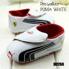 Ready Stock Baby Shoes Kode Prewalker Puma White Red Price Rp 95 000 Available Size Insole Size 0 6m 11cm Size 6 12 Baby Shoes Sepatu Bayi Kaki