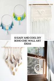 Brit + co may at times use affiliate links to promote products sold by others, but always offers genuine editorial recommendations. 10 Easy And Cool Diy Boho Chic Wall Art Ideas Shelterness