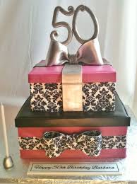 50th Birthday Gift Box For Her 50th Birthday Cake Ideas For Her 50th Birthday Cake Gift Box Cakes Moms 50th Birthday