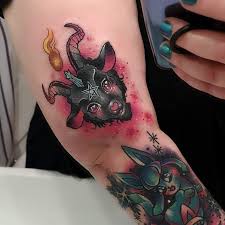 Cute Baphomet Tattoo Halloween Tattoos Inspirational Tattoos Tattoos