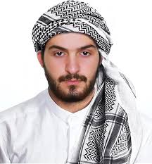 Feb7 Men Arab Shemagh Kaffiyeh Headscarf Muslim Hijab