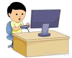 Computers Boy Playing Video Games With Joystick On Computer Classroom Clipart Boys Playing Playing Video Games Video Games