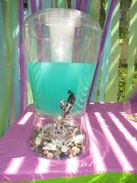 Little Mermaid Drink Station Beach Baby Showers Mermaid Baby Shower Theme Mermaid Bridal Showers