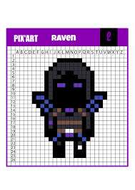 Clique sur les images pour les enregistrer. Pixel Art Fortnite Retrouve Tes Personnages Preferes Un Jour Un Jeu