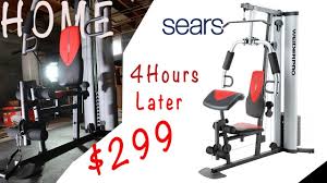 How To Build A 299 Home Gym Sears Weider Pro 6900 Home Gym Youtube