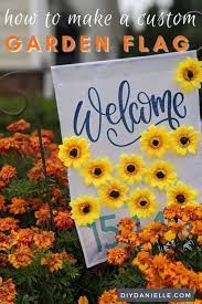 How are you guys displaying your flag/wall hanging from may's box? How To Make A Garden Flag With The Cricut Diy Danielle