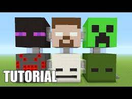 Minecraft Tutorial How To Make Baby Minecraft Mob Statues Creeper Enderman Zombie And More Youtube Minecraft Tutorial Minecraft Survival Minecraft