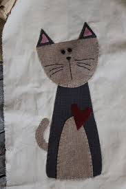 January Wooly Mystery Block Cat Quilt Wool Quilts Cute Quilts