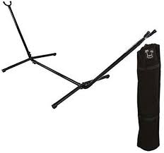 Its curved square beams make a unique, modern design while providing stability and a capacity rating of 450 lbs. Best Portable Hammock Stand 2020 Feralescape