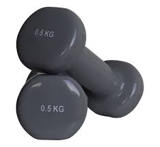 Ergonomic hexagonal design for supreme user comfort & roll prevention. Aerobic Dumbbells 0 5kg 1pair Fitribution