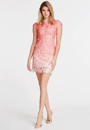 Es ist sehr luftig, tailliert. Guess A Ap Rocky Cocktailkleid Festliches Kleid Mehrfarbe Rose Rosa Zalando De