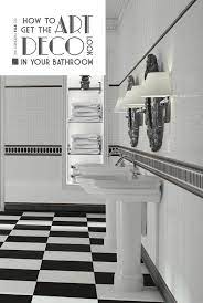 You the black and white plaid accent wall brings a specific glamor and splendid vibe in the overall sleek and chic bathroom. Get The Art Deco Look In Your Bathroom The London Tile Co