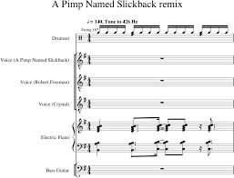 I'm a pimp named slickback. Download A Pimp Named Slickback Remix Sheet Music For Piano Png Image With No Background Pngkey Com