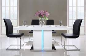 Laser Table A Manger Avec Led De 6 A 8 Personnes Pas Cher Table A Manger Cdiscount Iziva Com Salle A Manger Design Meuble Salle A Manger Table A Manger