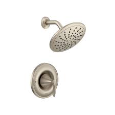 Moen T2232ep Eva Pressure Balanced Shower Trim Package With Single Function Rain Brushed Nickel Faucet Shower Only Single Handle Shower Faucet Faucet Brushed Nickel Faucet