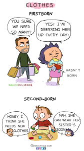 This Mom S Comics About The Difference Between First And Second Kids Is Hilariously Real Parenting Comics Second Child Funny Kids