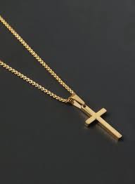 Men's cross necklace and figaro chain bracelet set. Cross Necklace For Men Men S Gold Cross Necklace Etsy Collar De Oro Para Hombre Cadenas De Oro Para Hombres Joyeria Para Hombre