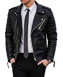 Men S Stylish Lambskin Genuine Leather Motorcycle Biker Jacket 01 Xxl Black Menswear Jack Leather Jacket Men Mens Leather Jacket Biker Jackets Men Fashion