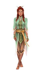 female elf druid of the four leaf pathfinder 2e pfrpg dnd d d 3 5 5e 5th ed d20 fantasy elf druid female elf druid dungeons and dragons