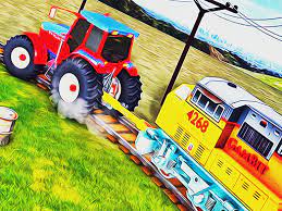traktor ile tren cekme oyunu 3d oyunlar