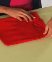 How To Fold A Shirt Video And Steps Fold T Shirt Folding Housewifery