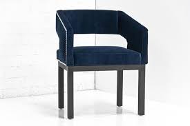 Open Back Chair In Navy Velvet Dining Chairs Blue Velvet Dining Chairs Chair