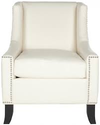 Mcr4733b Accent Chairs Furniture By Safavieh Leather Accent Chair White Accent Chair Leather Club Chairs