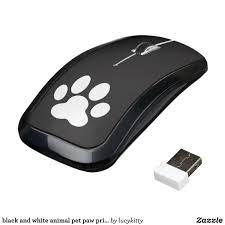 Black And White Mouse Computer Black And White Animal Pet Paw Print Wireless Mouse Zazzle Com With Images Pet Paw Print Wireless Mouse Paw Print