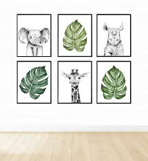 Black And White Safari Animal Prints Black And White Safari Animals Prints For Nursery Decor Etsy In 2020 Safari Animal Prints Animal Wall Art Nursery Paintings