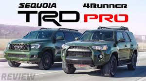 Start up, engine, and in depth tour. Toyota Trd Pro 3 Row Suvs Sequoia Vs 4runner