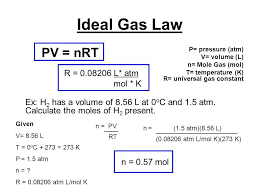 Image Result For Solve For Moles In Pv Nrt