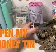 Open another money tin with me! #cashstuffing