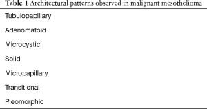 | find, read and cite all the research you need on researchgate Update On The Pathologic Diagnosis Of Malignant Mesothelioma Schulte Translational Lung Cancer Research